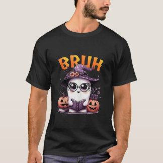 Niedlich Ghost bruh Boo Reading Buch Funny Family T-Shirt
