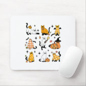 Niedlich Ghost Cat Funny Halloween Outfit Kostüme Mousepad (Mit Mouse)