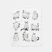 Niedlich Ghost Cat Weihnachtsstimmung Kostüme Fleecedecke (Vorderseite)