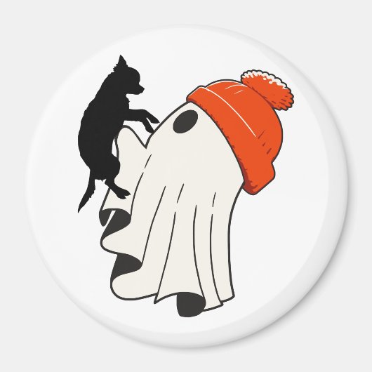 Niedlich Ghost Chihuahua Lover Magnet (Vorne)