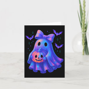 Niedlich Ghost Coquette Bow Halloween Spooky Seaso Karte