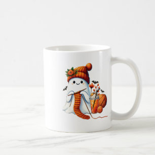 Niedlich Ghost Crochet Knitting Liebhaber Hallowee Kaffeetasse