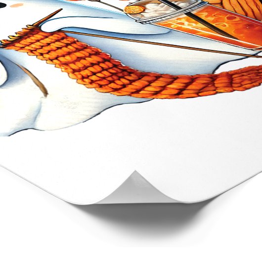 Niedlich Ghost Crochet Knitting Liebhaber Hallowee Poster (Ecke)