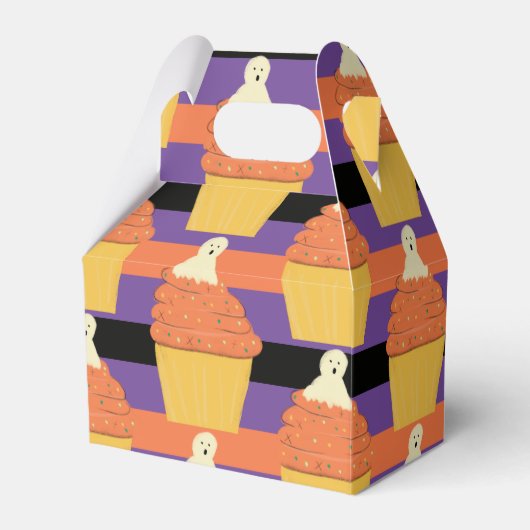 Niedlich Ghost Cupcake Halloween-Party Bevorzugung Geschenkschachtel (Vorderseite)