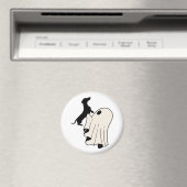 Niedlich Ghost Dackel Lover Magnet (In Situ (Geschirrspüler))