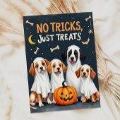 Niedlich Ghost Dogs Funny Halloween Card Karte