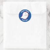 Niedlich Ghost Don't Boo, abstimmen! Aufkleber (Tasche)