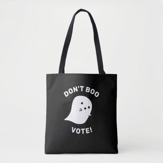 Niedlich Ghost Don't Boo, abstimmen! Schultertasch Tasche (Vorderseite)
