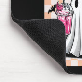 Niedlich Ghost Drink Kaffee Ghost Halloween Schach Mousepad (Ecke)