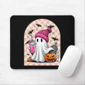 Niedlich Ghost Drink Kaffee Ghost Halloween Schach Mousepad (Mit Mouse)