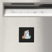 Niedlich Ghost Drink Kaffee Halloween Eiskaffee Wo Magnet (In Situ (Geschirrspüler))