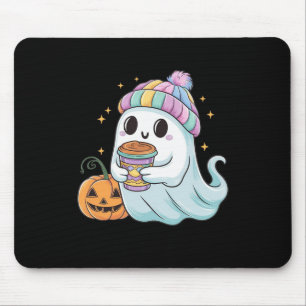 Niedlich Ghost Drink Kaffee Halloween Eiskaffee Wo Mousepad
