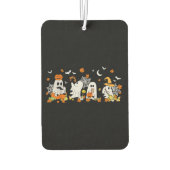 Niedlich Ghost Drink Kaffee Halloween Fall Ghost B Autolufterfrischer (Rückseite)
