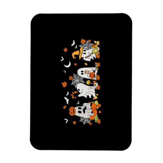 Niedlich Ghost Drink Kaffee Halloween Fall Ghost B Magnet (Vertikal)