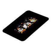 Niedlich Ghost Drink Kaffee Halloween Fall Ghost B Magnet (Linke Seite)