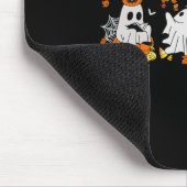 Niedlich Ghost Drink Kaffee Halloween Fall Ghost B Mousepad (Ecke)