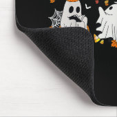 Niedlich Ghost Drink Kaffee Halloween Fall Ghost B Mousepad (Ecke)