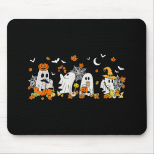 Niedlich Ghost Drink Kaffee Halloween Fall Ghost B Mousepad