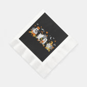 Niedlich Ghost Drink Kaffee Halloween Fall Ghost B Serviette (Ecke)