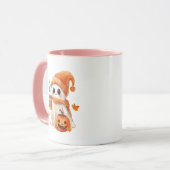 Niedlich Ghost Drink Kaffee Halloween Geistereis Tasse (Vorderseite Links)