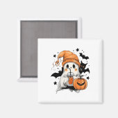 Niedlich Ghost Drink Kaffee Halloween Ghost Ice Co Magnet (Vorderseite/Rückseite)