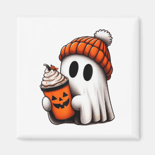 Niedlich Ghost Drink Kaffee Halloween Ghost Ice Co Magnet