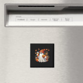 Niedlich Ghost Drink Kaffee Halloween Ghost Ice Co Magnet (In Situ (Geschirrspüler))