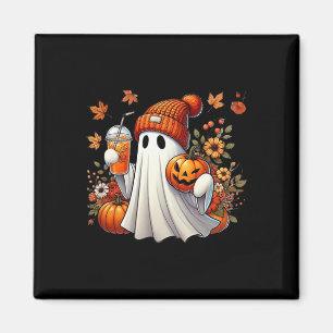 Niedlich Ghost Drink Kaffee Halloween Ghost Ice Co Magnet