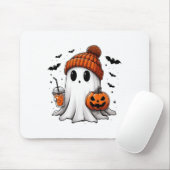 Niedlich Ghost Drink Kaffee Halloween Ghost Ice Co Mousepad (Mit Mouse)