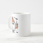 Niedlich Ghost Drink Kaffee Halloween Ghost-Kaffee Kaffeetasse (Vorderseite Links)