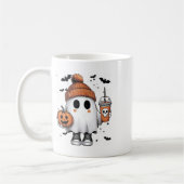 Niedlich Ghost Drink Kaffee Halloween Ghost-Kaffee Kaffeetasse (Links)