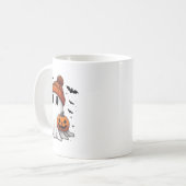 Niedlich Ghost Drink Kaffee Halloween Ghost-Kaffee Kaffeetasse (Vorderseite Links)