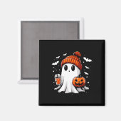 Niedlich Ghost Drink Kaffee Halloween Ghost-Kaffee Magnet (Vorderseite/Rückseite)