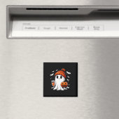 Niedlich Ghost Drink Kaffee Halloween Ghost-Kaffee Magnet (In Situ (Geschirrspüler))
