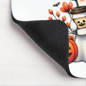 Niedlich Ghost Drink Kaffee Halloween Ghost-Kaffee Mousepad (Ecke)