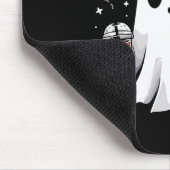 Niedlich Ghost Drink Kaffee Halloween Ghost-Kaffee Mousepad (Ecke)