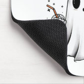 Niedlich Ghost Drink Kaffee Halloween Ghost-Kaffee Mousepad (Ecke)