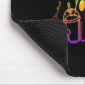 Niedlich Ghost Drink Kaffee Halloween Ghost-Kaffee Mousepad (Ecke)