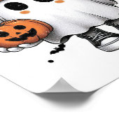 Niedlich Ghost Drink Kaffee Halloween Ghost-Kaffee Poster (Ecke)