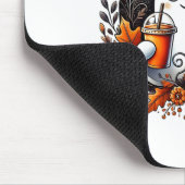 Niedlich Ghost Drink Kaffee Halloween Thema Spooky Mousepad (Ecke)