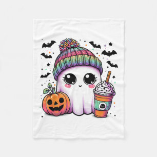 Niedlich Ghost Drink Kaffee Latte Ghost Boo Hallow Fleecedecke