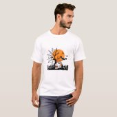 Niedlich Ghost Drinks Pumpkin Gewürz Halloween T-Shirt (Vorne ganz)