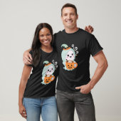 Niedlich Ghost Drinks Pumpkin Spice Latte Ghost Ha T-Shirt (Unisex)