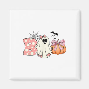 Niedlich Ghost Floral Boo Halloween Boy Girl Ghost Magnet