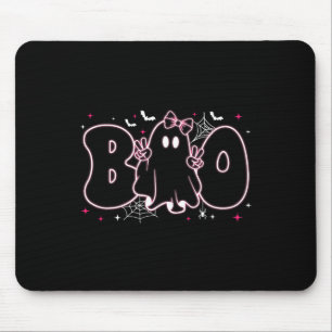 Niedlich Ghost Floral Boo Halloween Boy Girl Ghost Mousepad