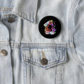 Niedlich Ghost Floral Coquette Halloween Pumpkin S Button (Beispiel)