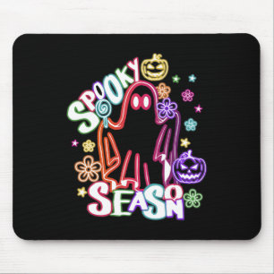 Niedlich Ghost Floral Coquette Halloween Pumpkin S Mousepad