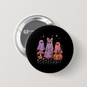 Niedlich Ghost Friends Shirt Pastel Spooky Hallowe Button (Vorne & Hinten)