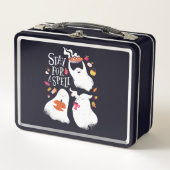 Niedlich Ghost Funny Halloween Design Metall Brotdose (Vorderseite)