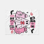 Niedlich Ghost Gemein Ghouls Funny Halloween Kostü Fleecedecke (Vorderseite (Horizontal))